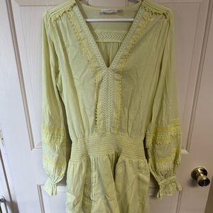 Ramy Brook - Lime Green/Yellow dress - Lightweight Boho Style